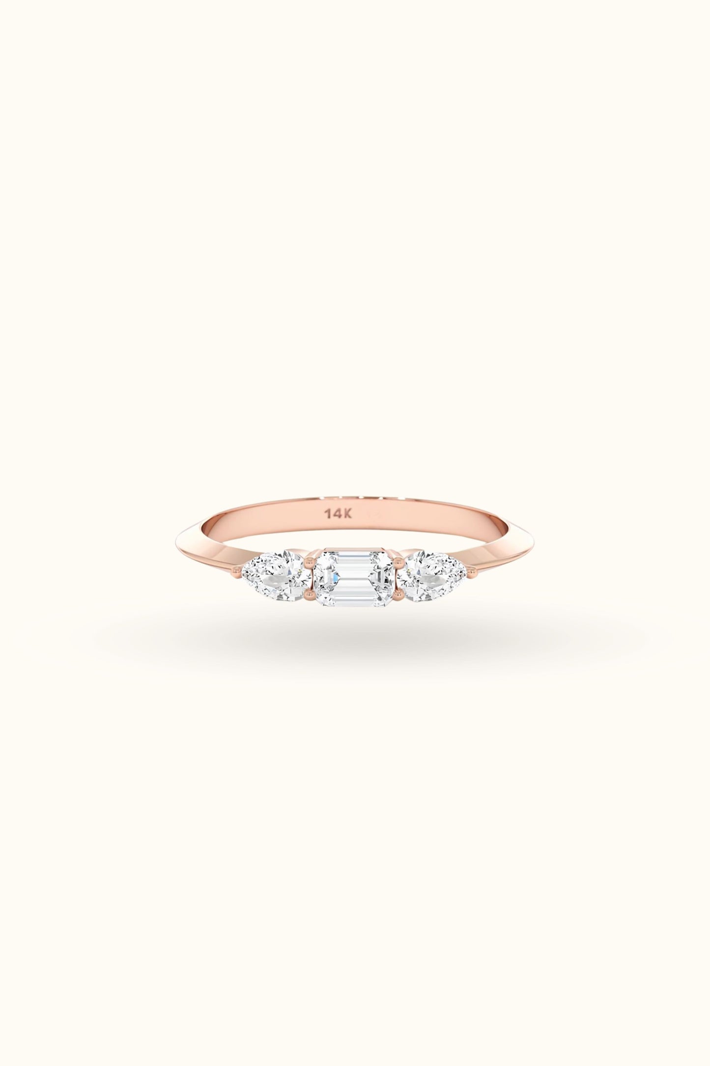 Pear Cut Diamond Ring