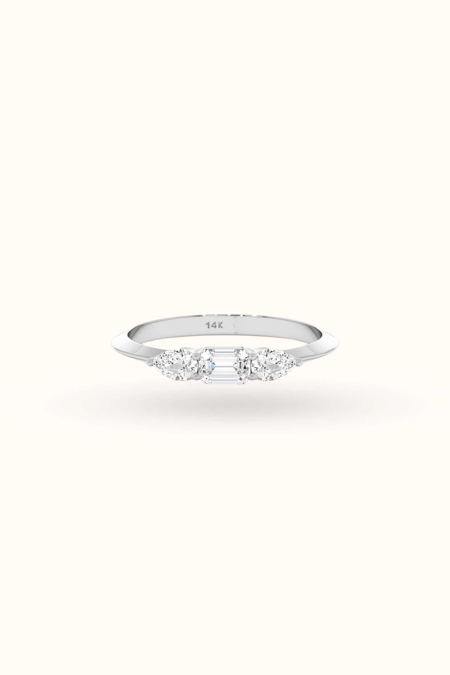 Pear Cut Diamond Ring