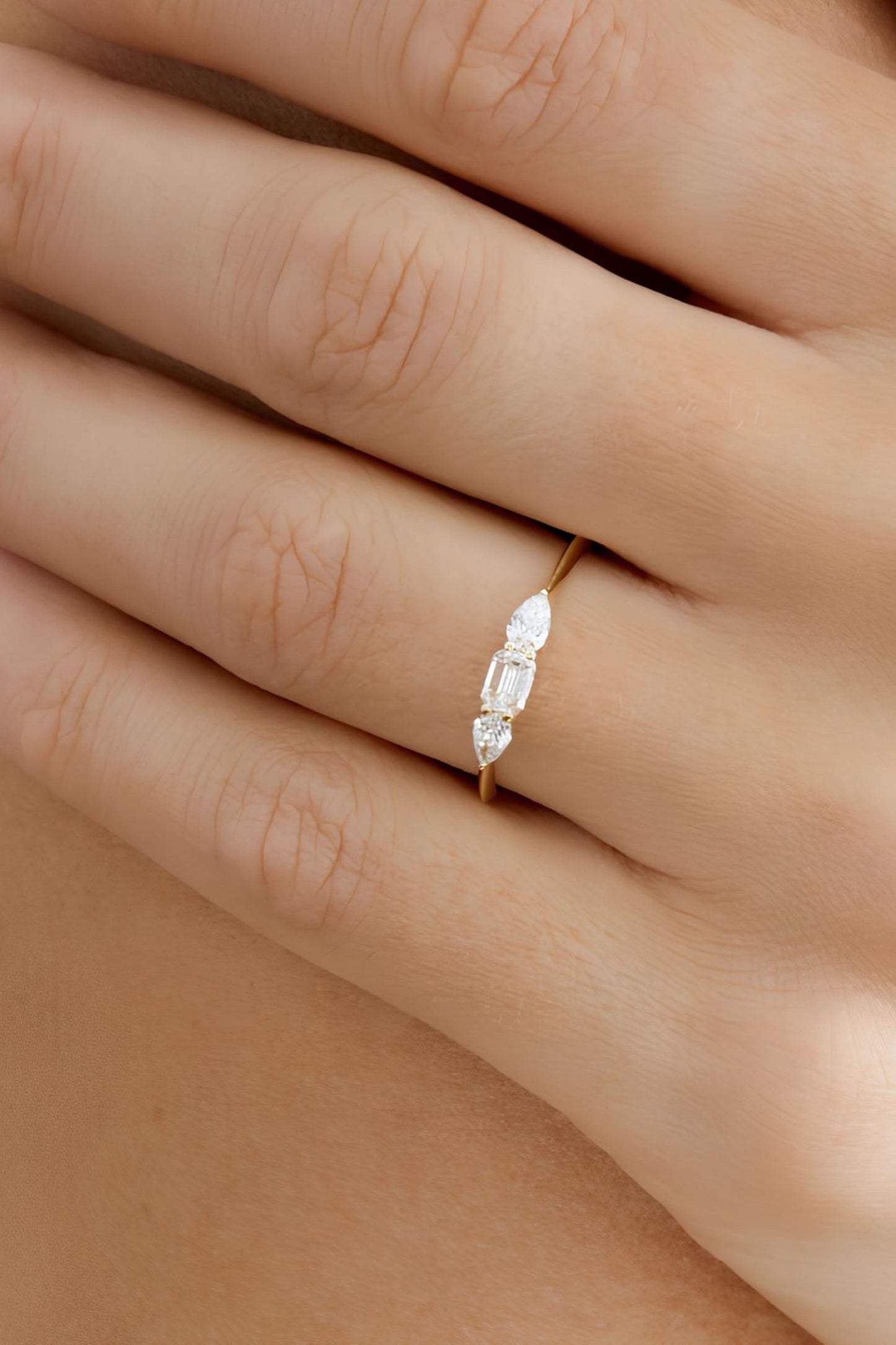 Pear Cut Diamond Ring