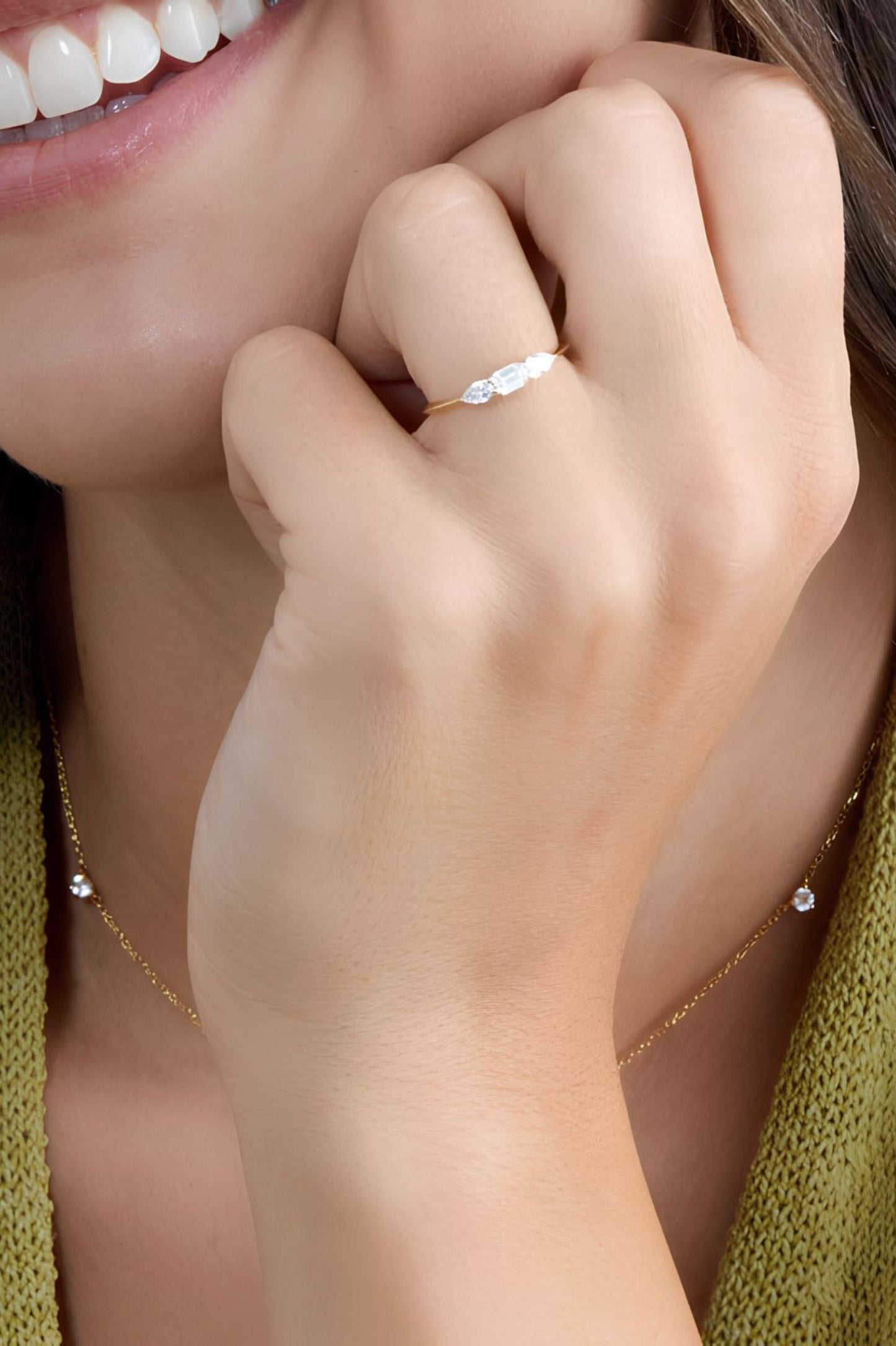 Pear Cut Diamond Ring