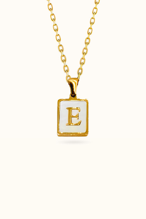 Pearl Initial Necklace