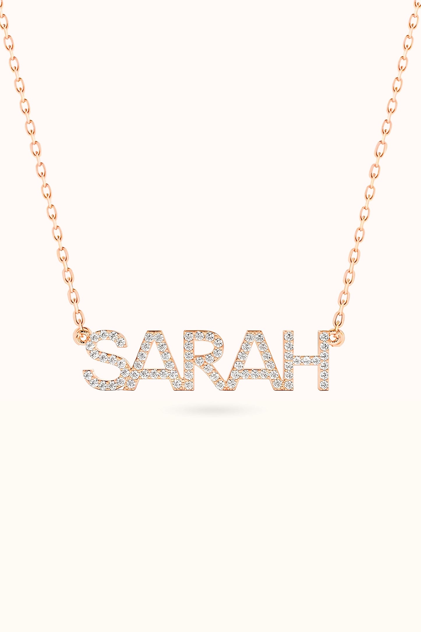 Personalized Diamond Name Necklace