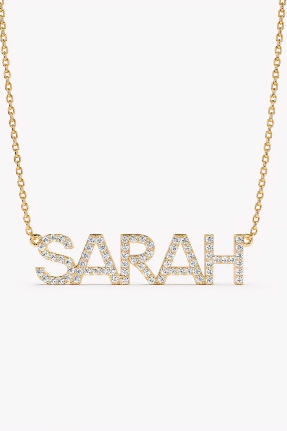 Personalized Diamond Name Necklace
