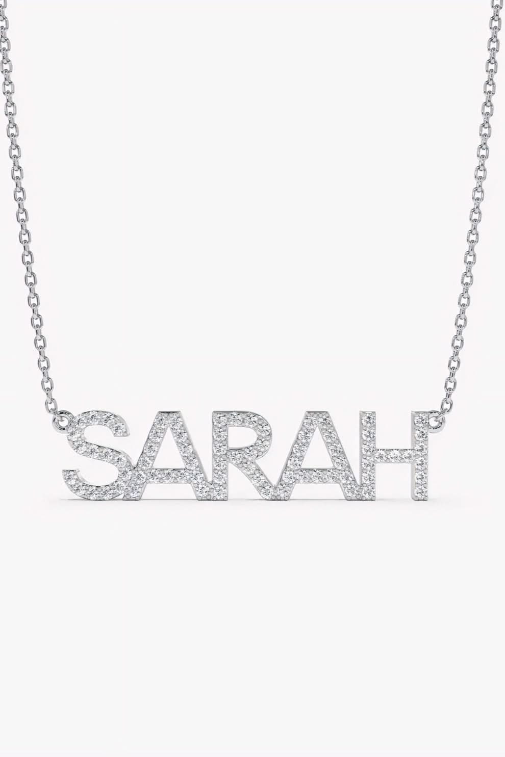 Personalized Diamond Name Necklace