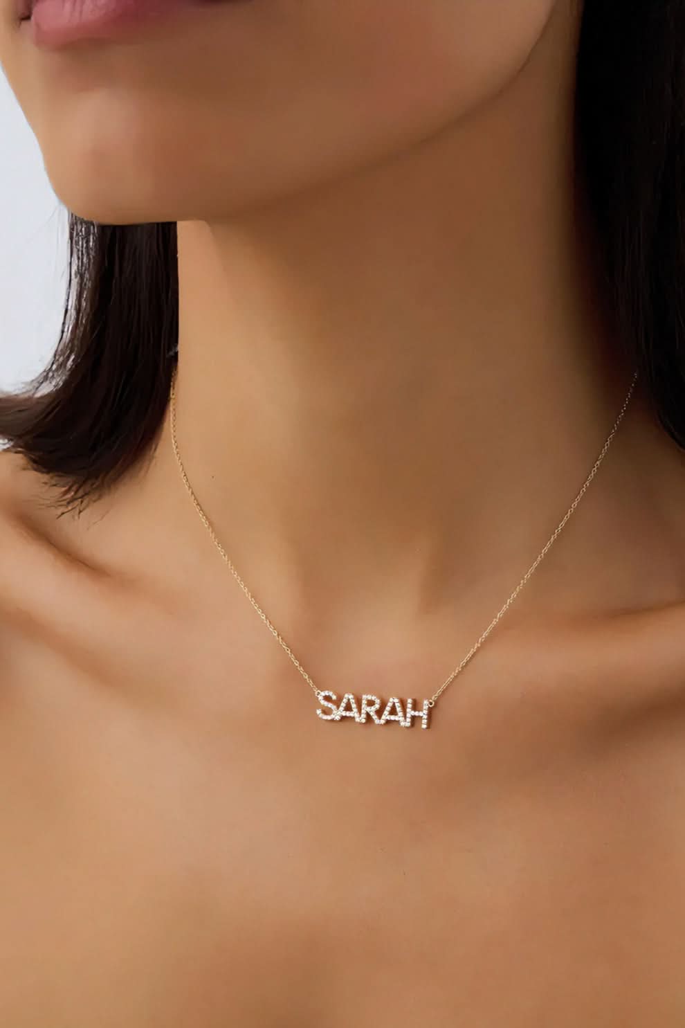 Personalized Diamond Name Necklace