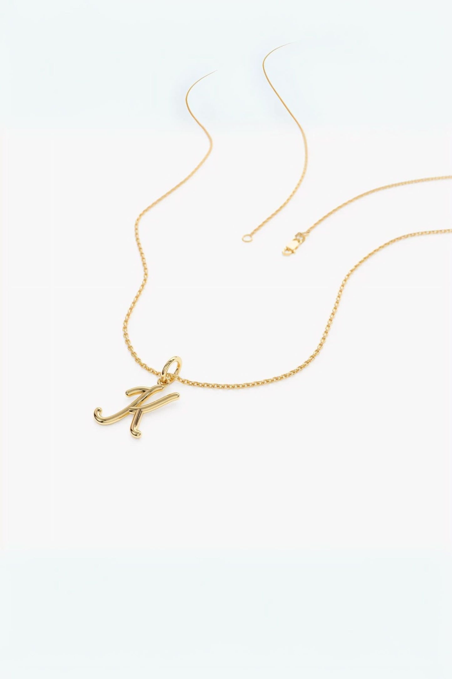 Personalized Script Initial Necklace