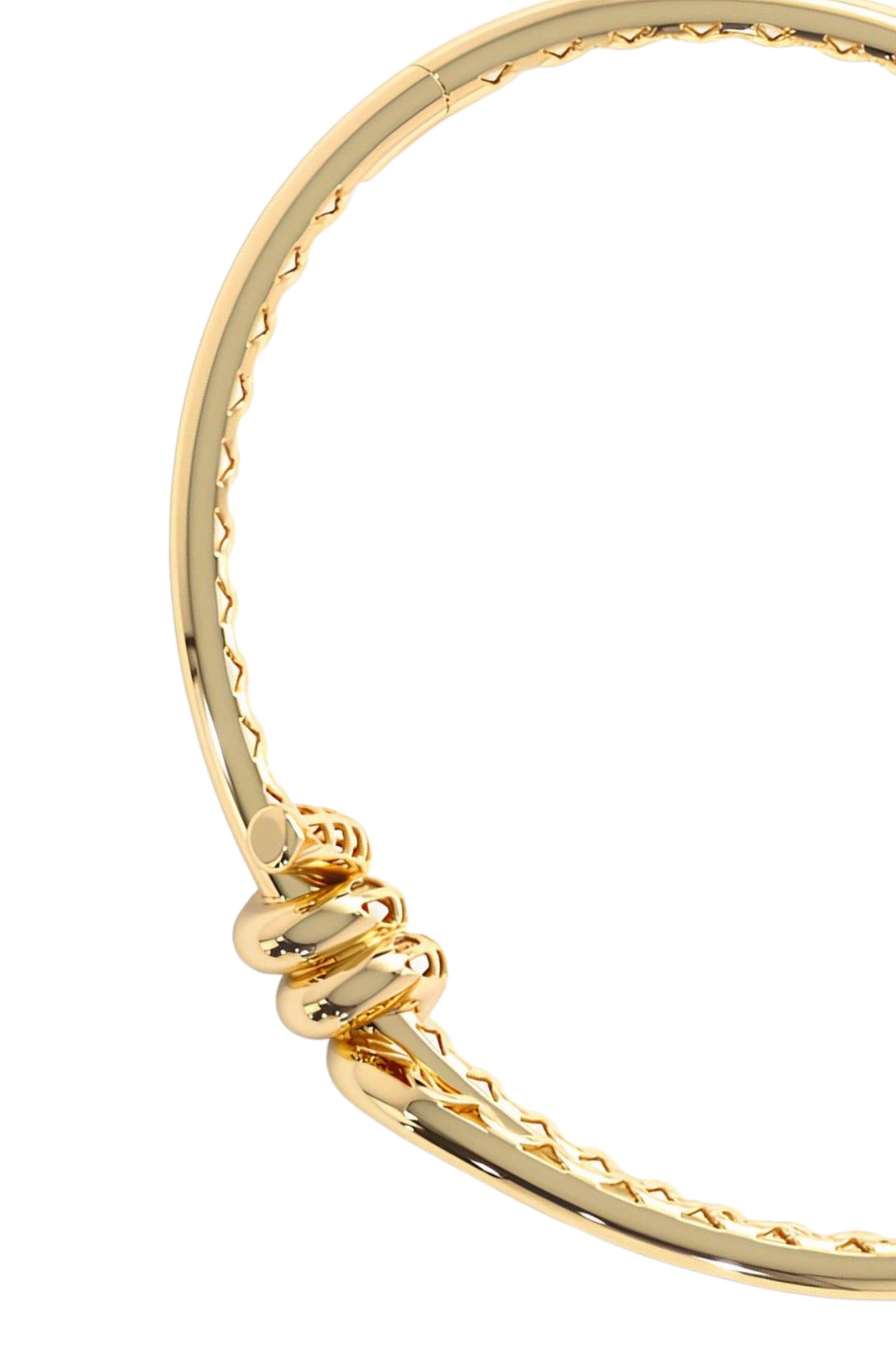 Plain Gold Knotted Bracelet