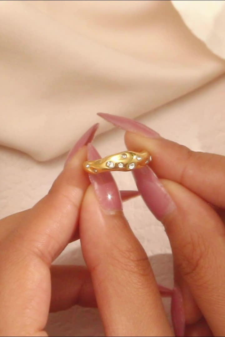 Regular Diamond Zirconia Ring