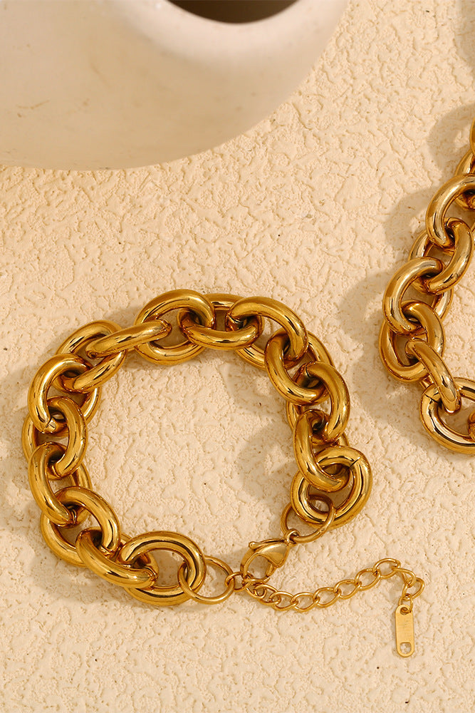 Round thick chain Bracelet