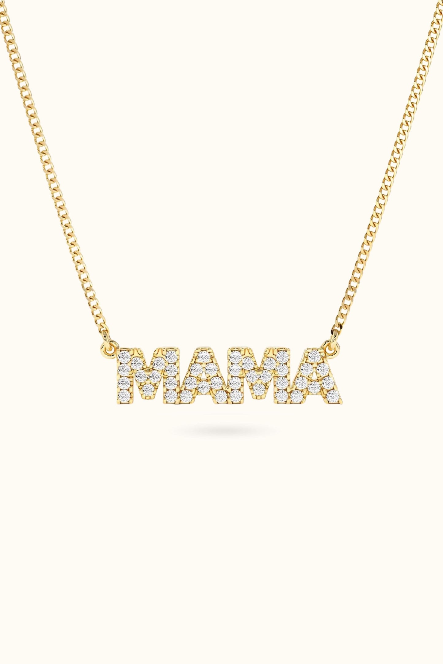 Small Diamond Name Necklace for Mother