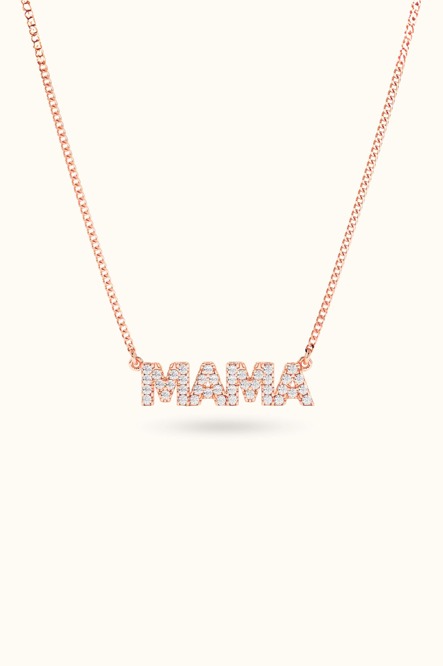 Small Diamond Name Necklace for Mother