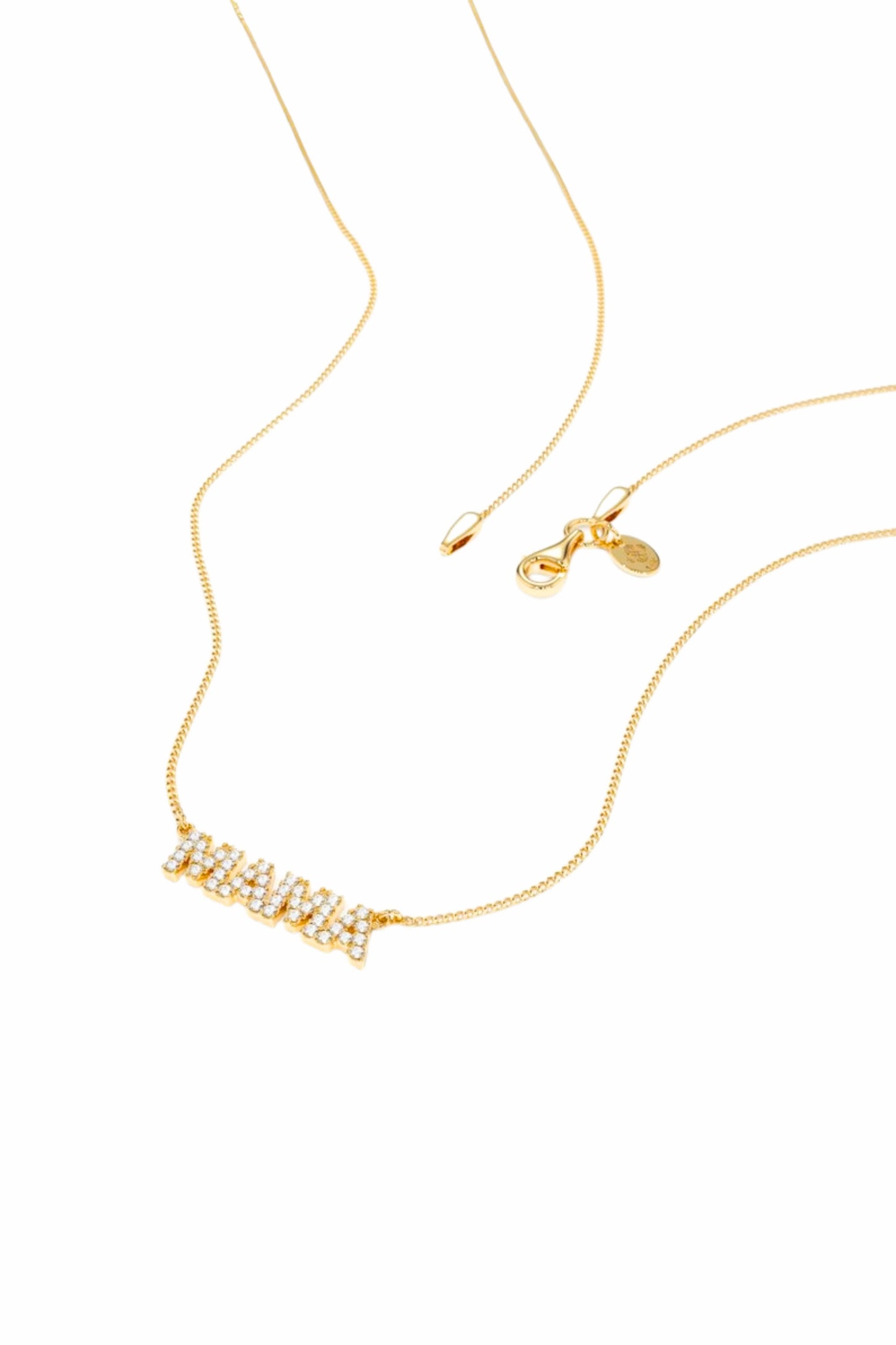 Small Diamond Name Necklace for Mother