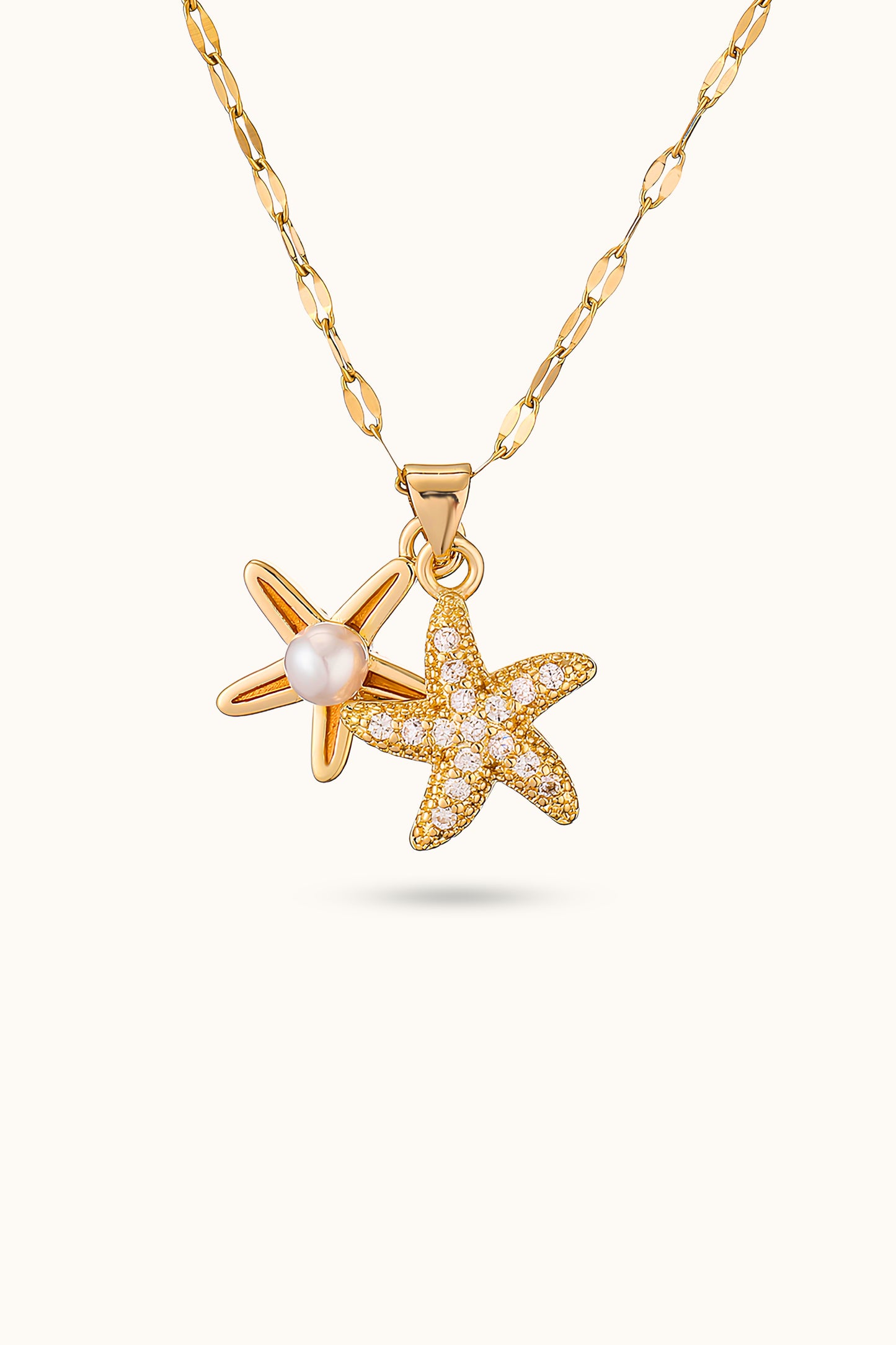 Starfish Pearl Necklace