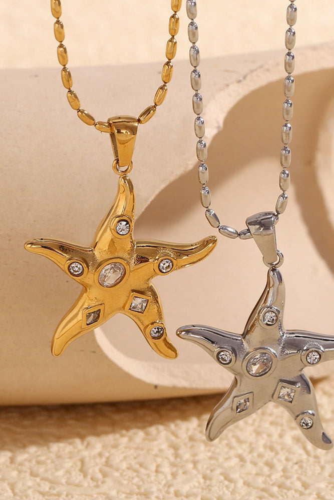 Starfish pendant necklace