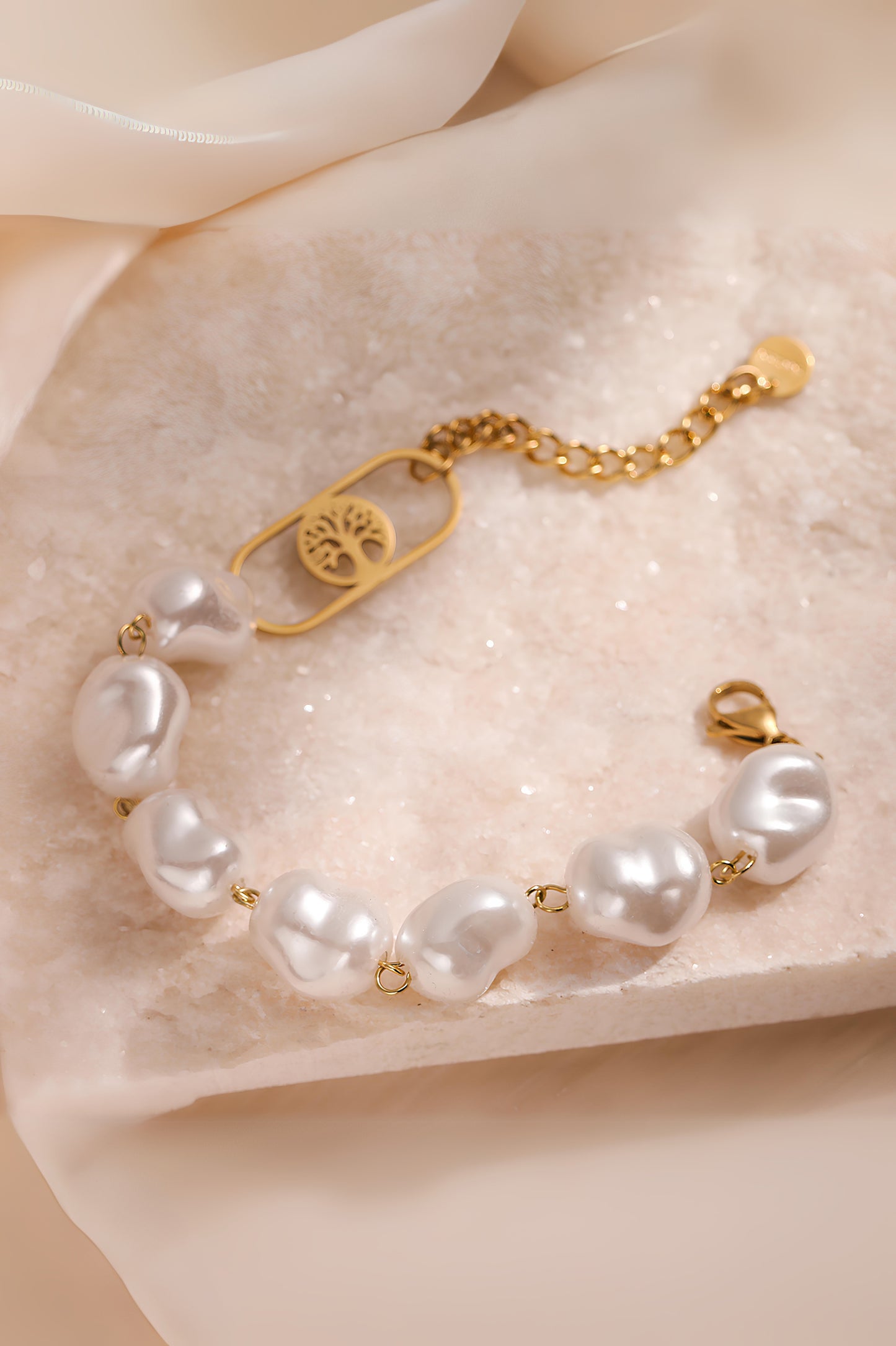 Tree of Life Pearl Bracelet