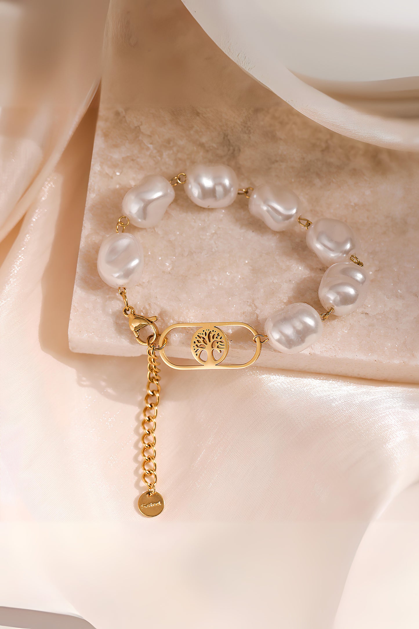 Tree of Life Pearl Bracelet