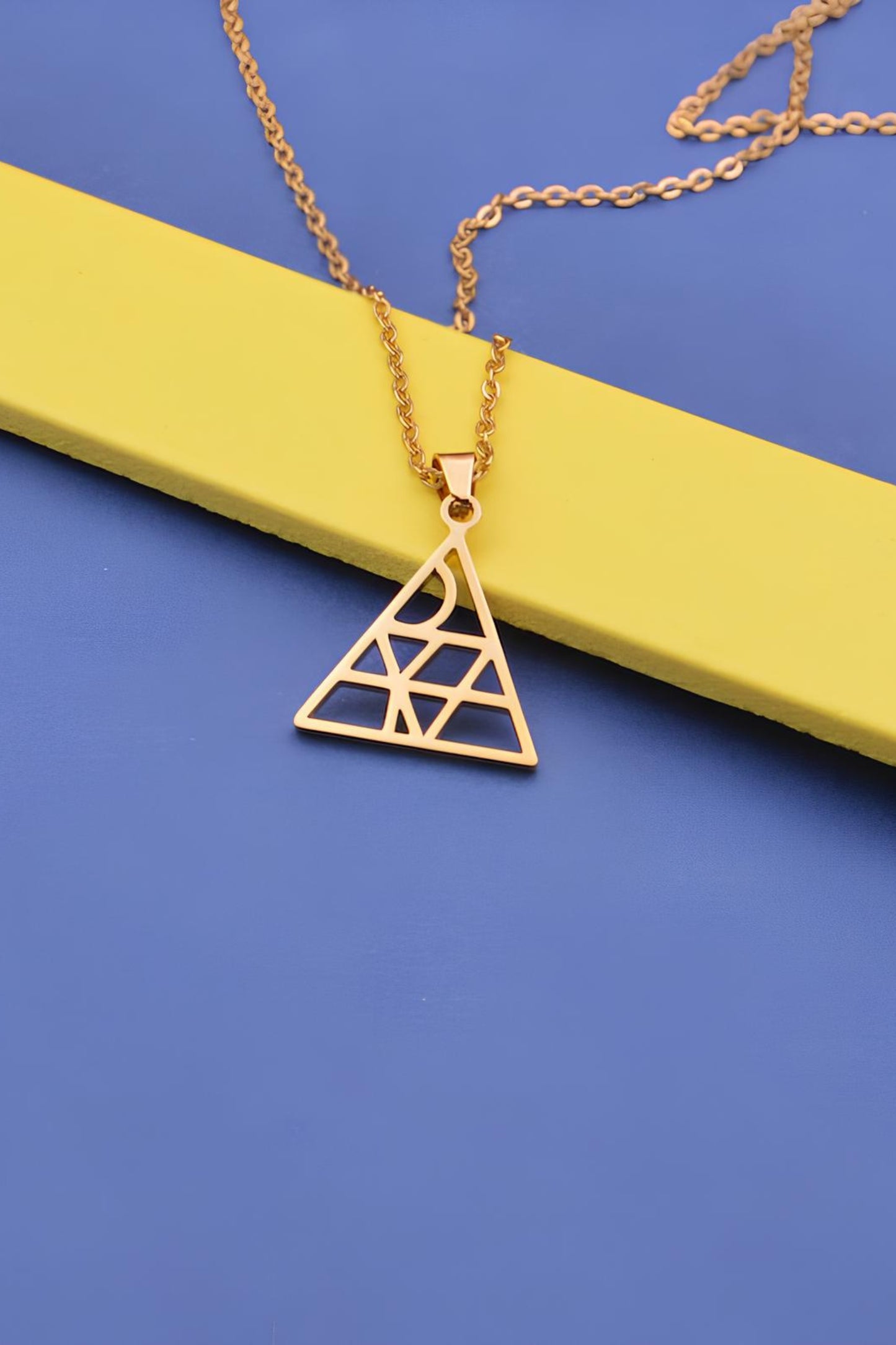 Triangle Monogram Name Jewerly