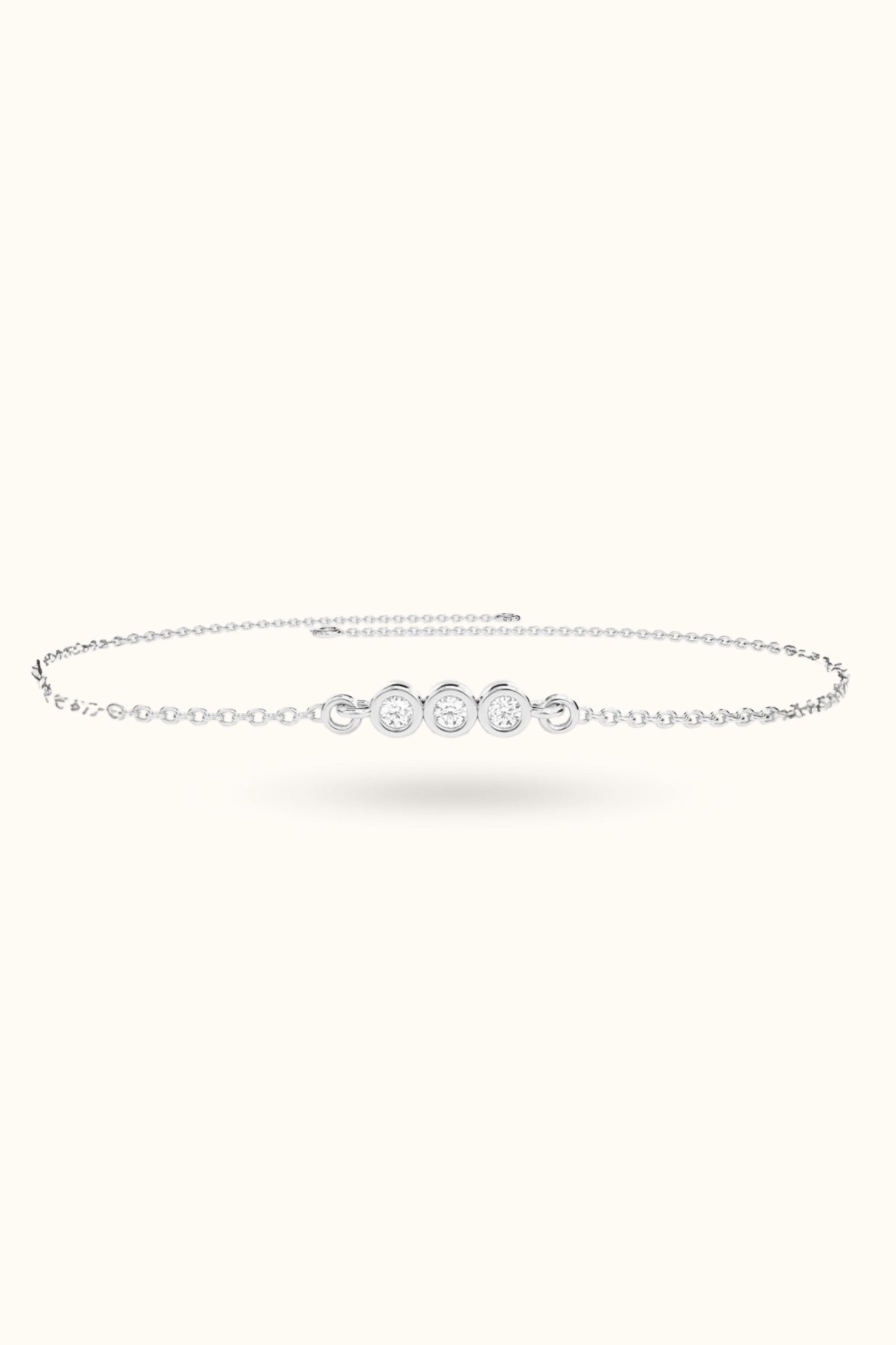 Trio Bezel Diamond Bracelet