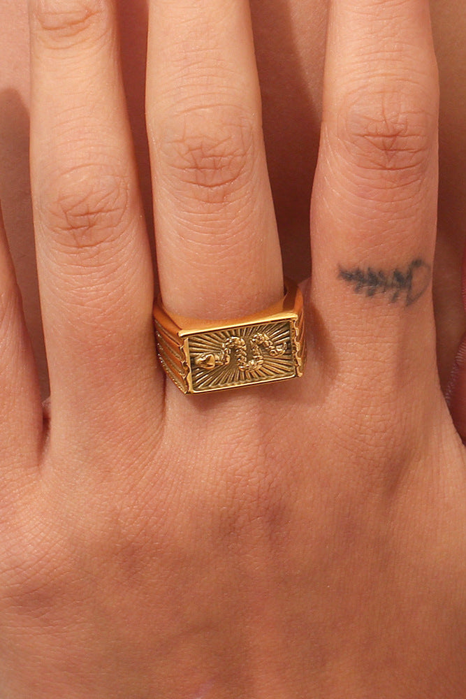 Vintage Square Snake Ring