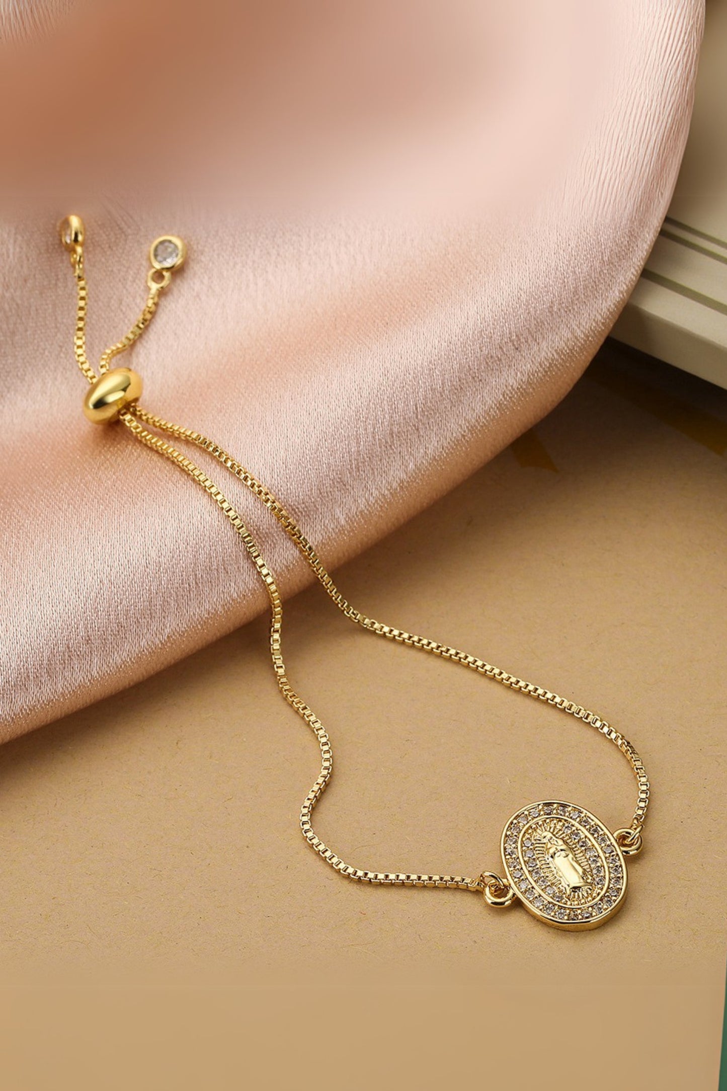 Virgin Mary Zirconia Bracelet