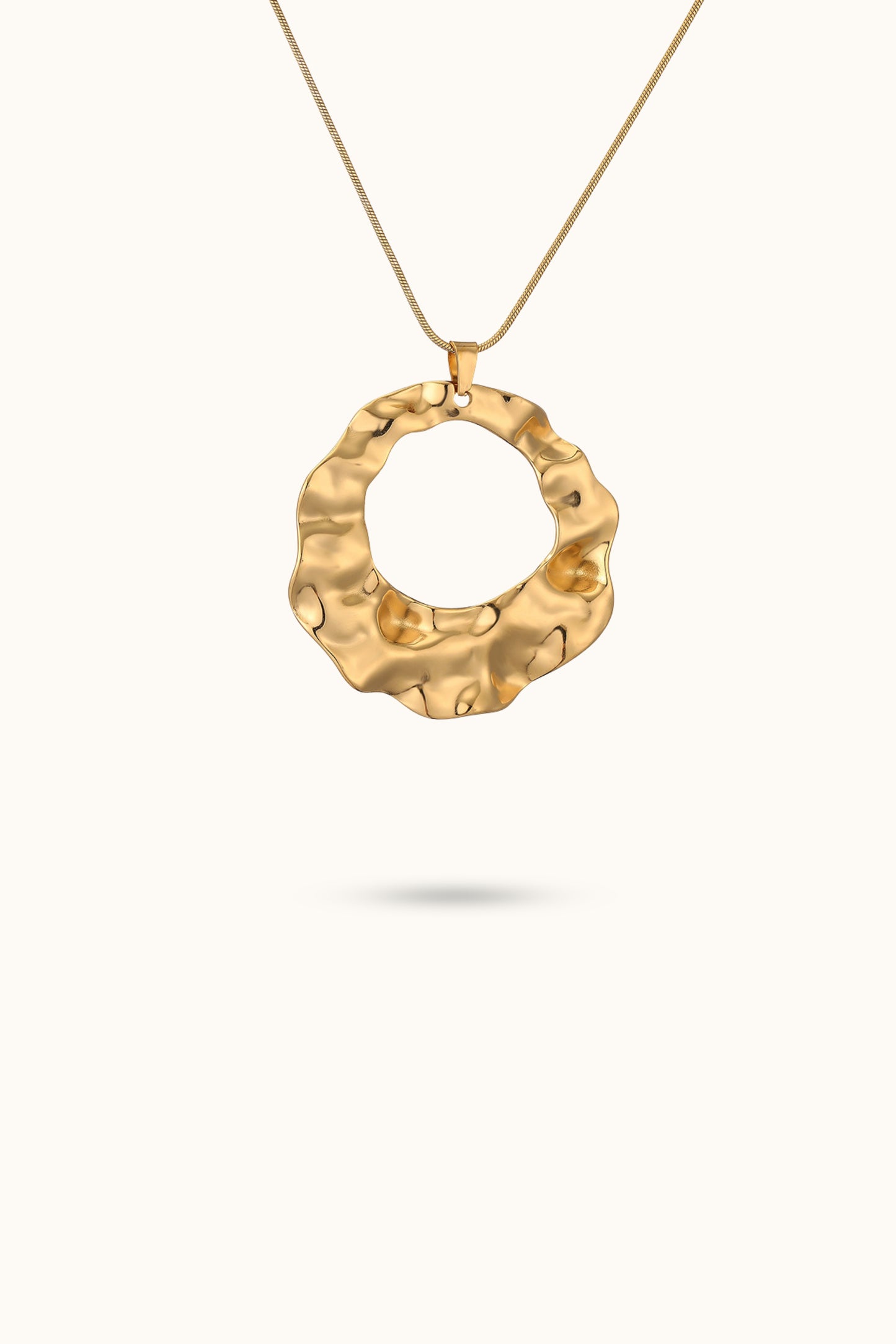 Wave Cycle Pendant Necklace