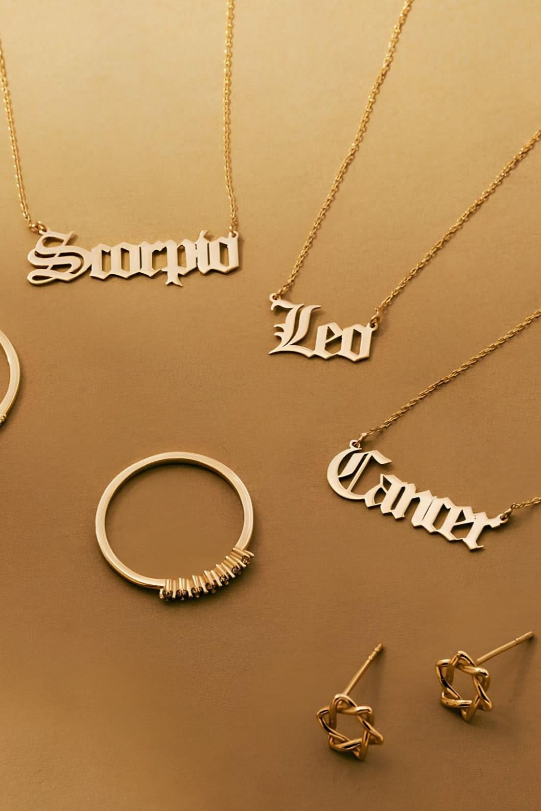 Zodiac Astrology Name Necklace