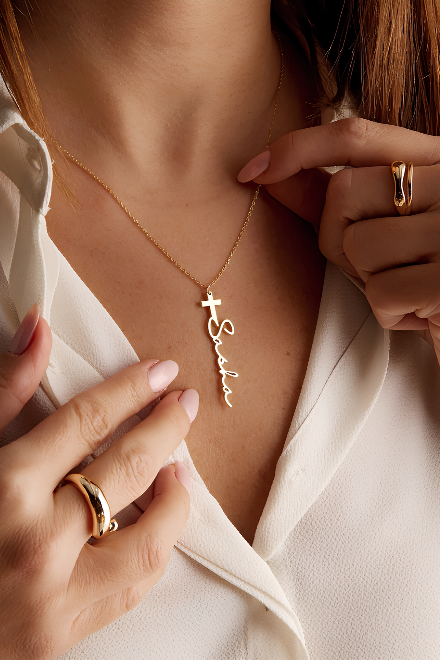 Cross Name Necklace
