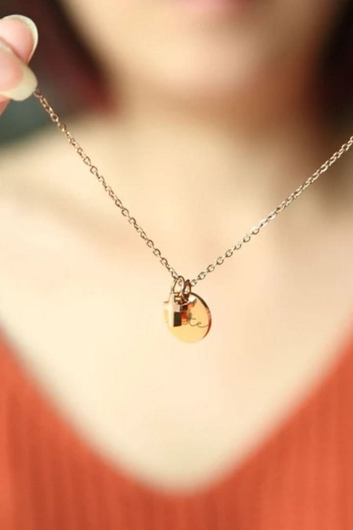Cute Cross Name Necklace