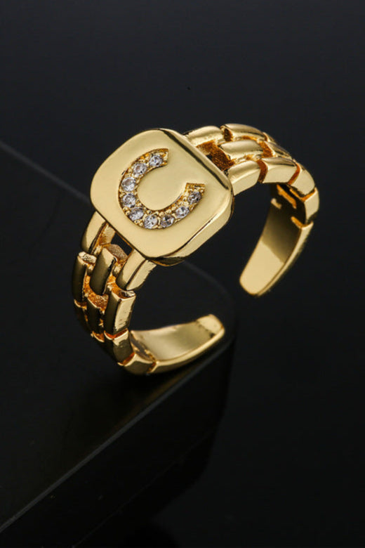 Initial Letter Diamond Ring