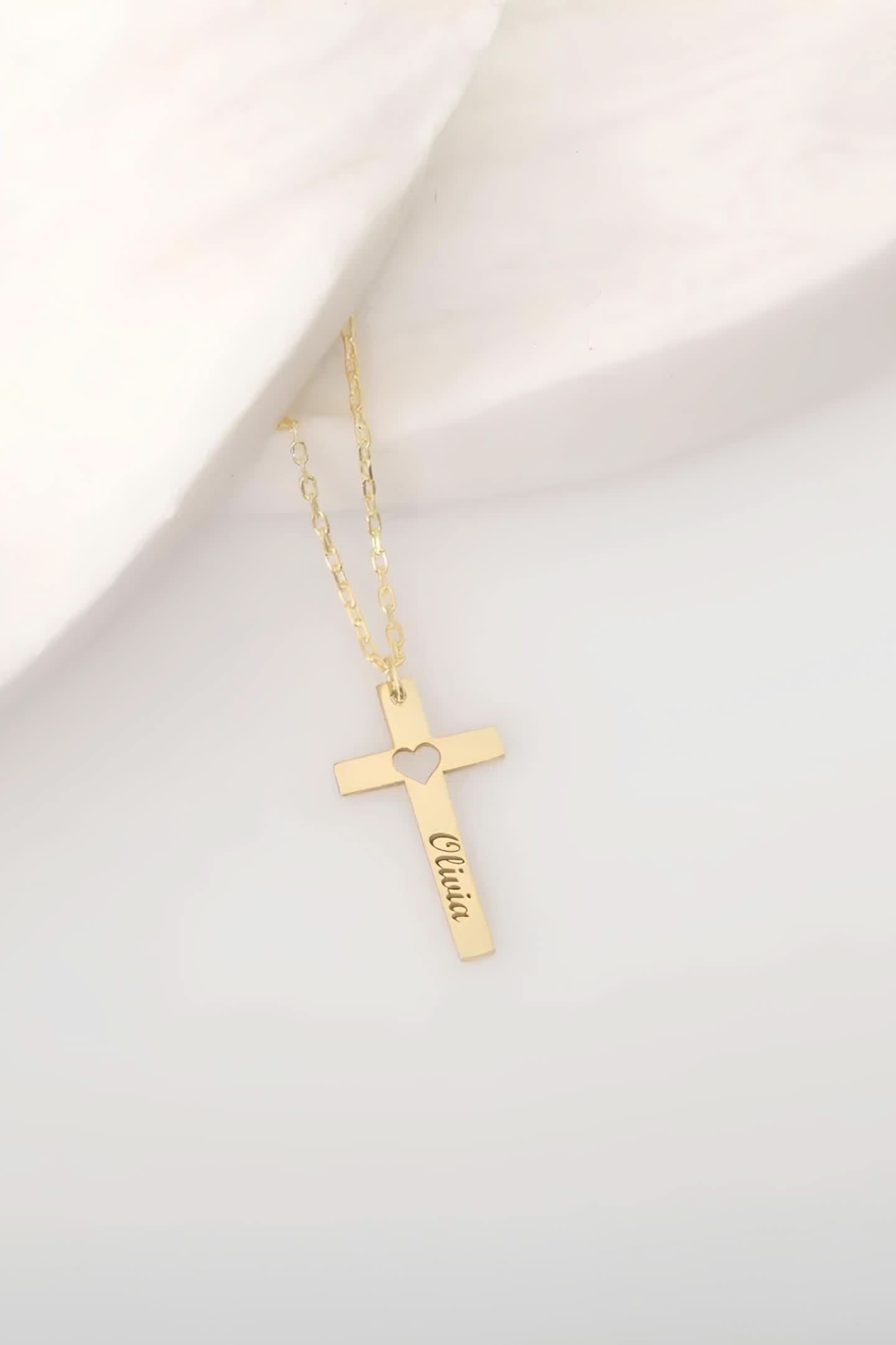 Heart Shape Cross Necklace
