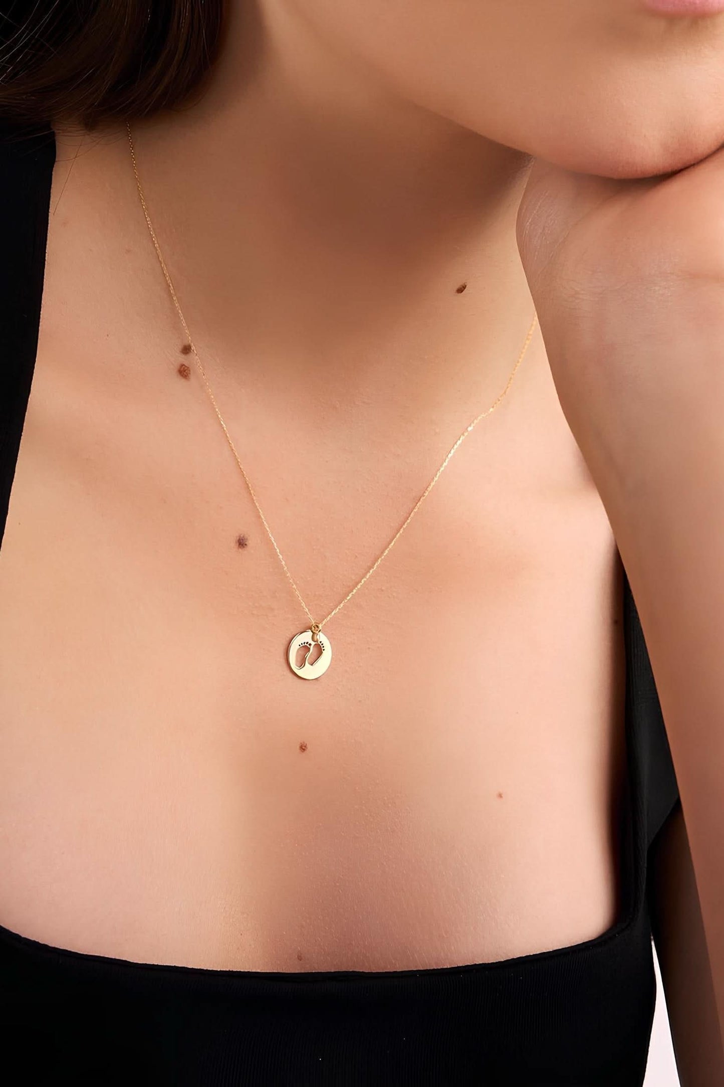 Kids Name Foot Necklace