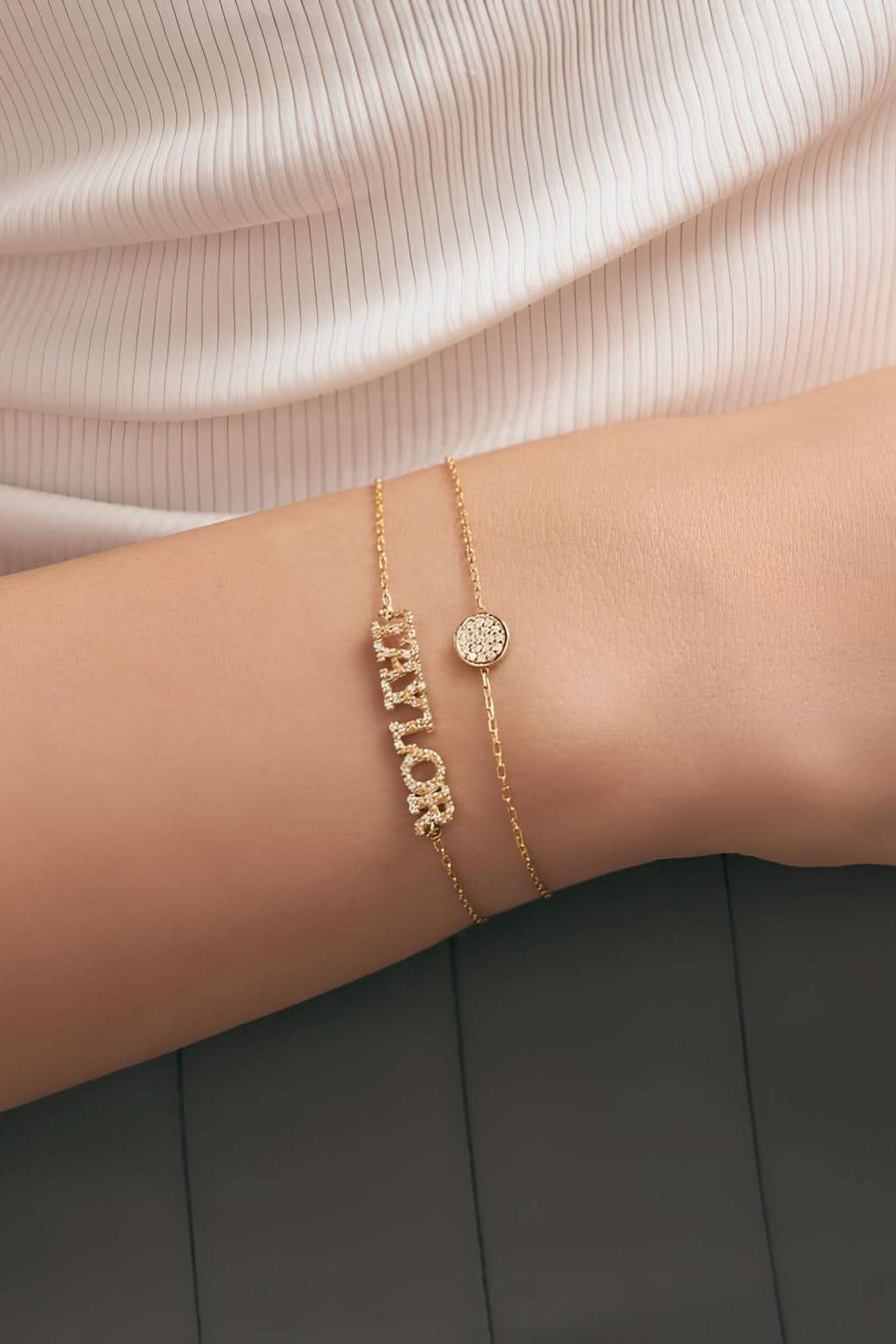 Uppercase Letter Bracelet
