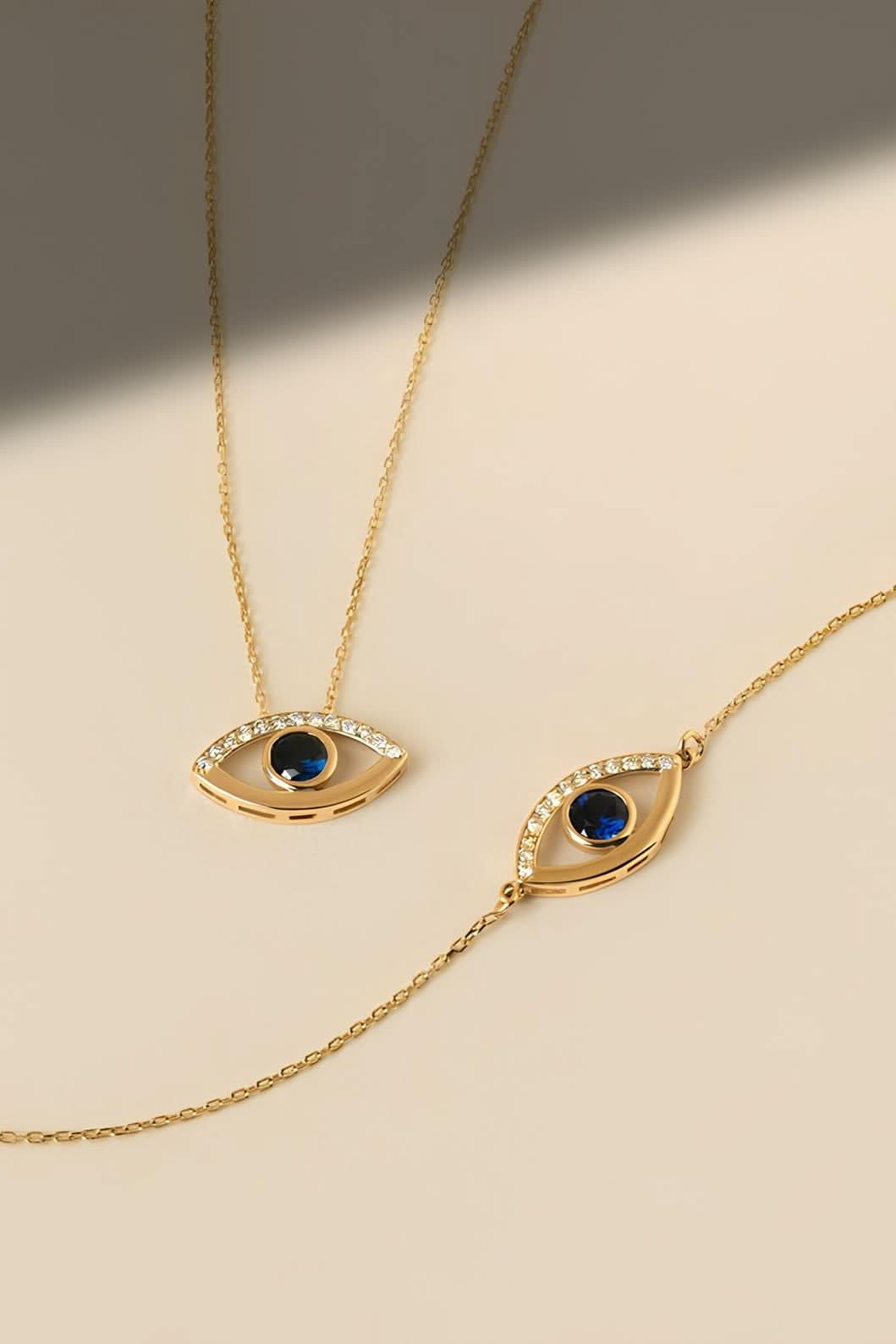 Diamond Evil Eye Bracelet
