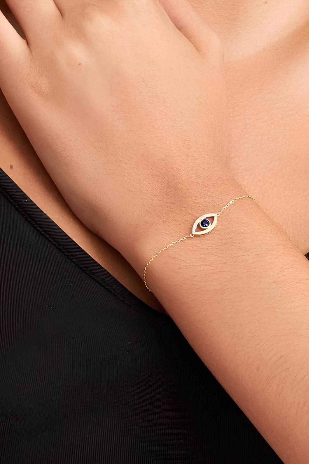 Diamond Evil Eye Bracelet