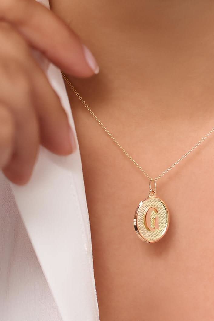 Custom Letter Tag Necklace