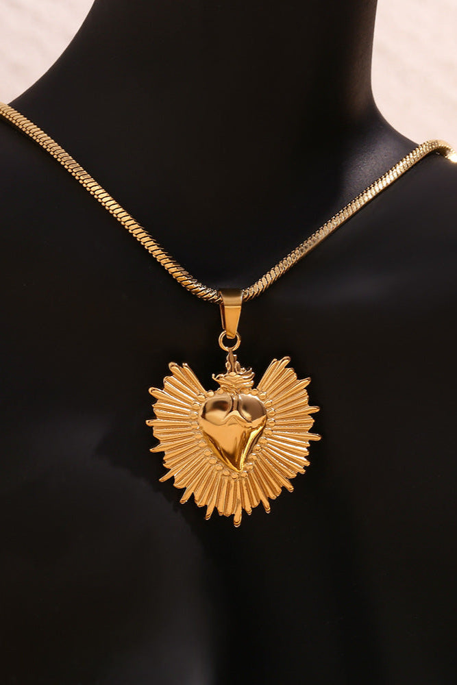 Radiant heart pendant necklace