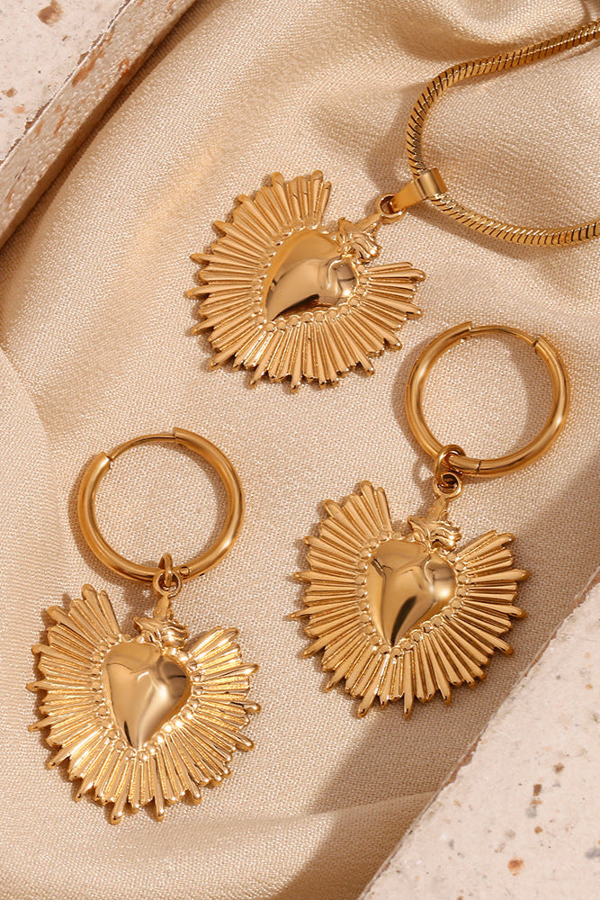 Radiant heart pendant necklace