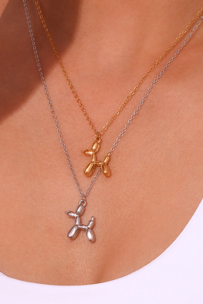 Balloon Puppy Pendant Necklace