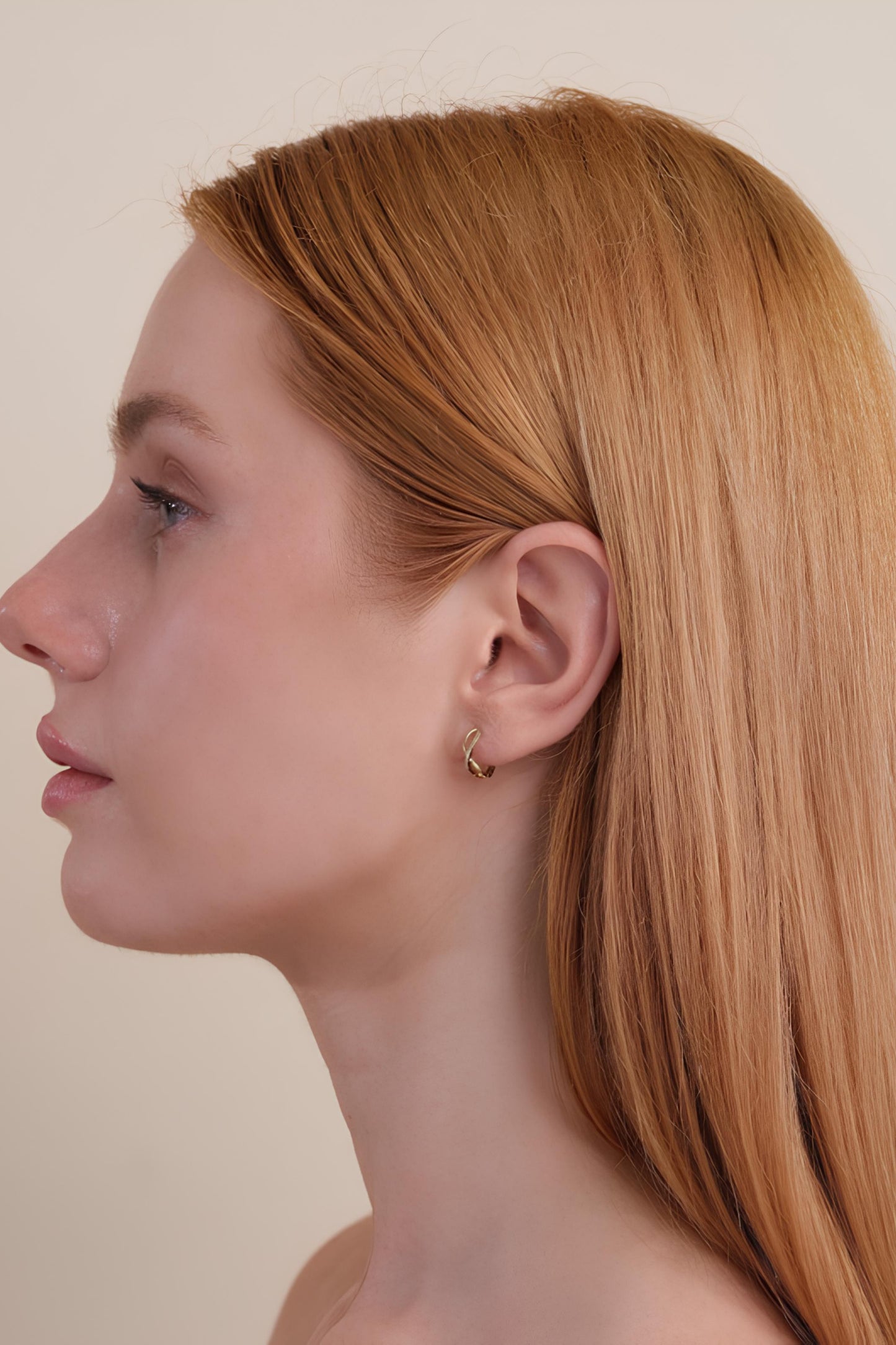 14k Diamond Infinity Earring