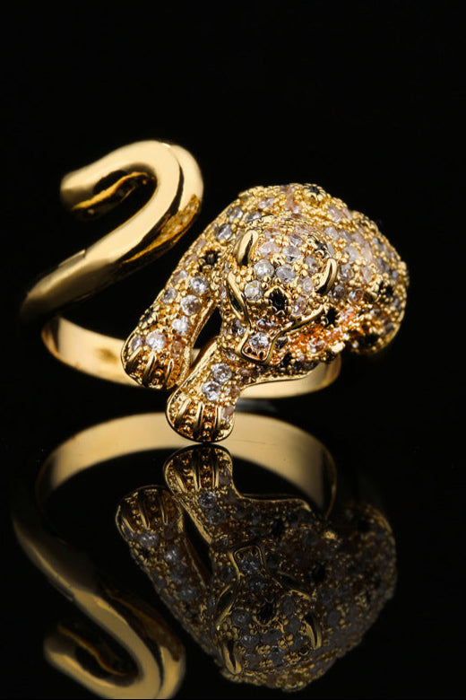 Leopard Open Ring