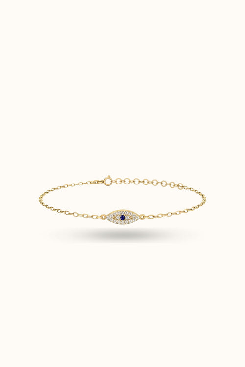Pave Evil Eye Bracelet
