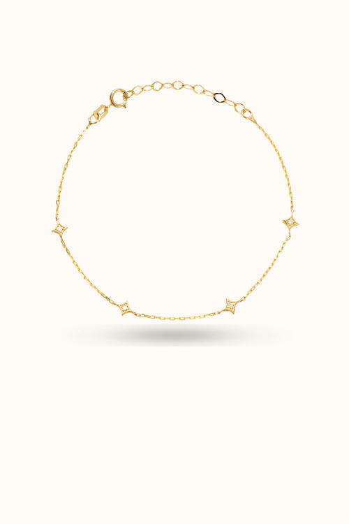 Diamond Star Station Bracelet