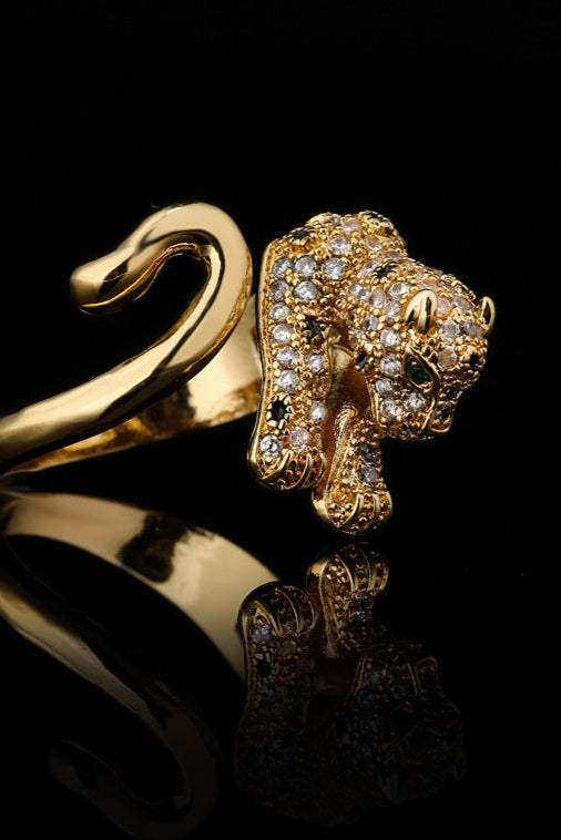 Leopard Open Ring