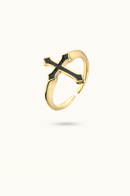 Black Diamond Ring Cross V2