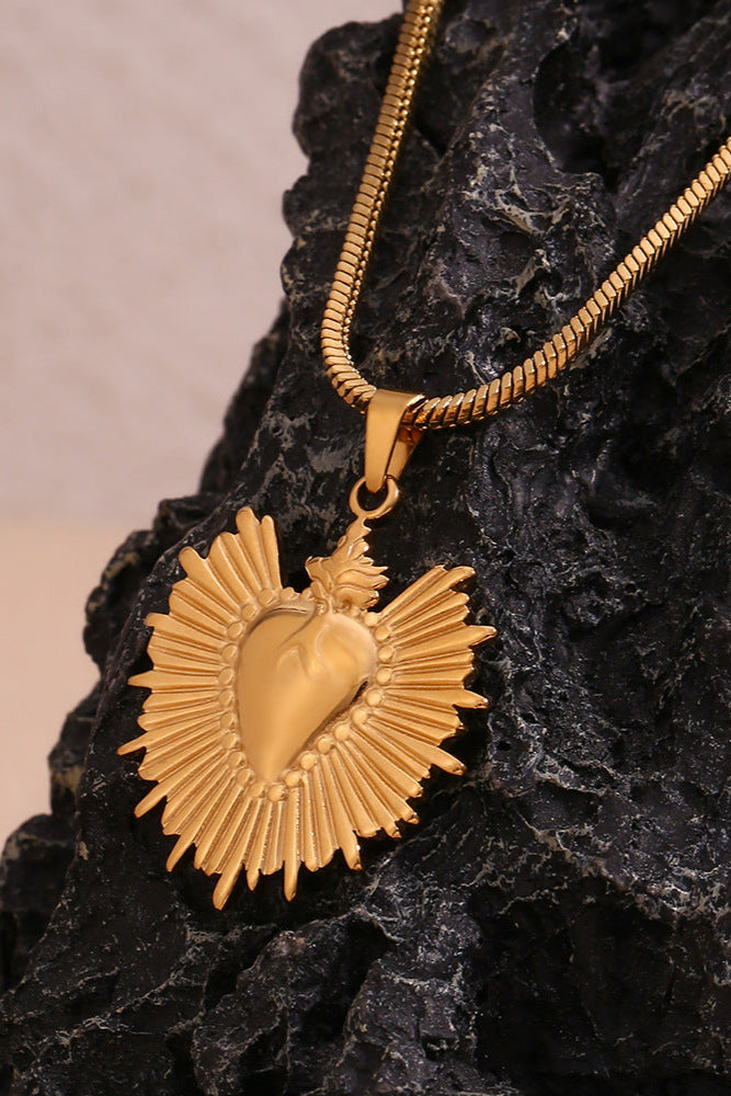 Radiant heart pendant necklace