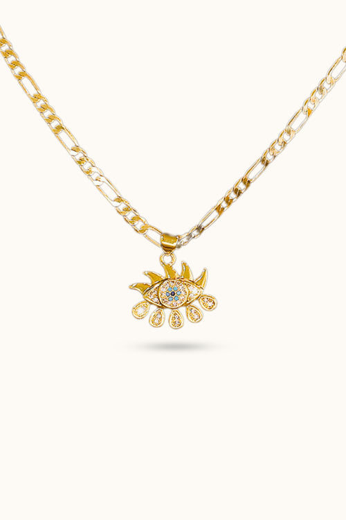 All-Seeing Eye Teardrop Pendant Necklace