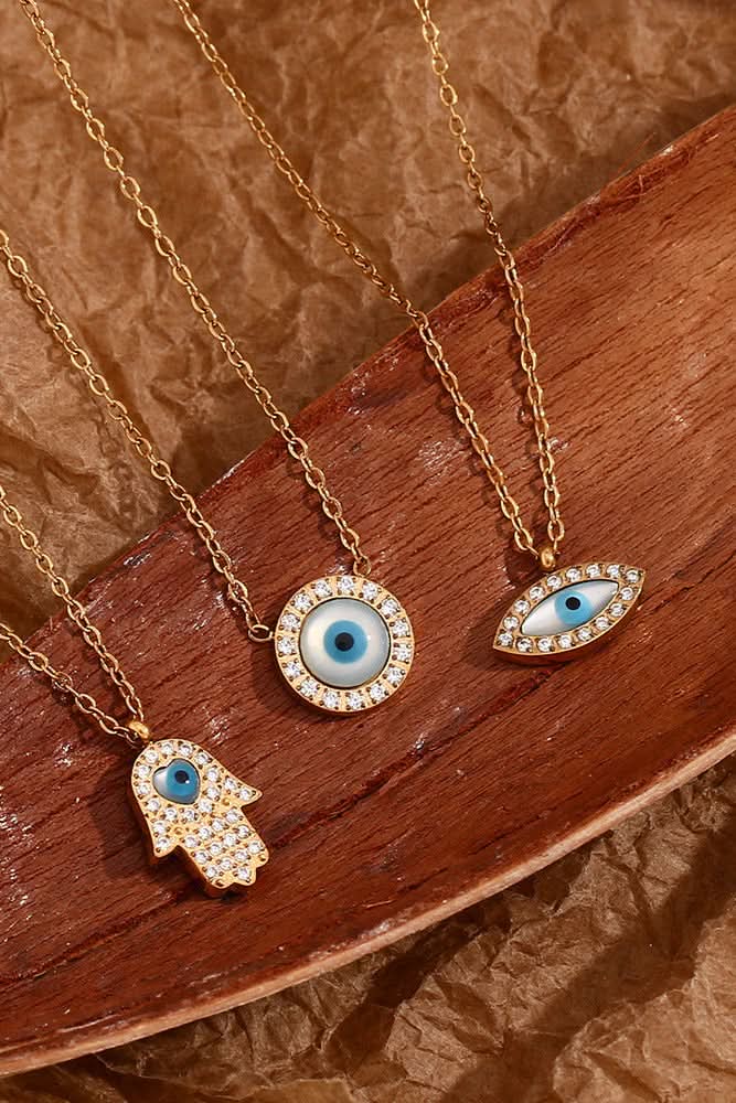 All-seeing Eye Pendant Necklace Fatima