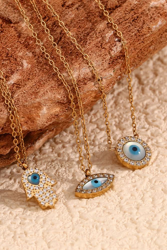All-seeing Eye Pendant Necklace Fatima
