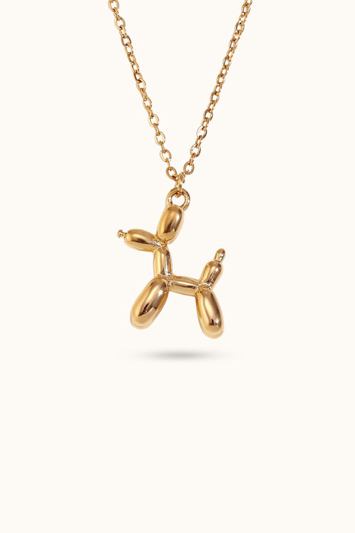 Balloon Puppy Pendant Necklace