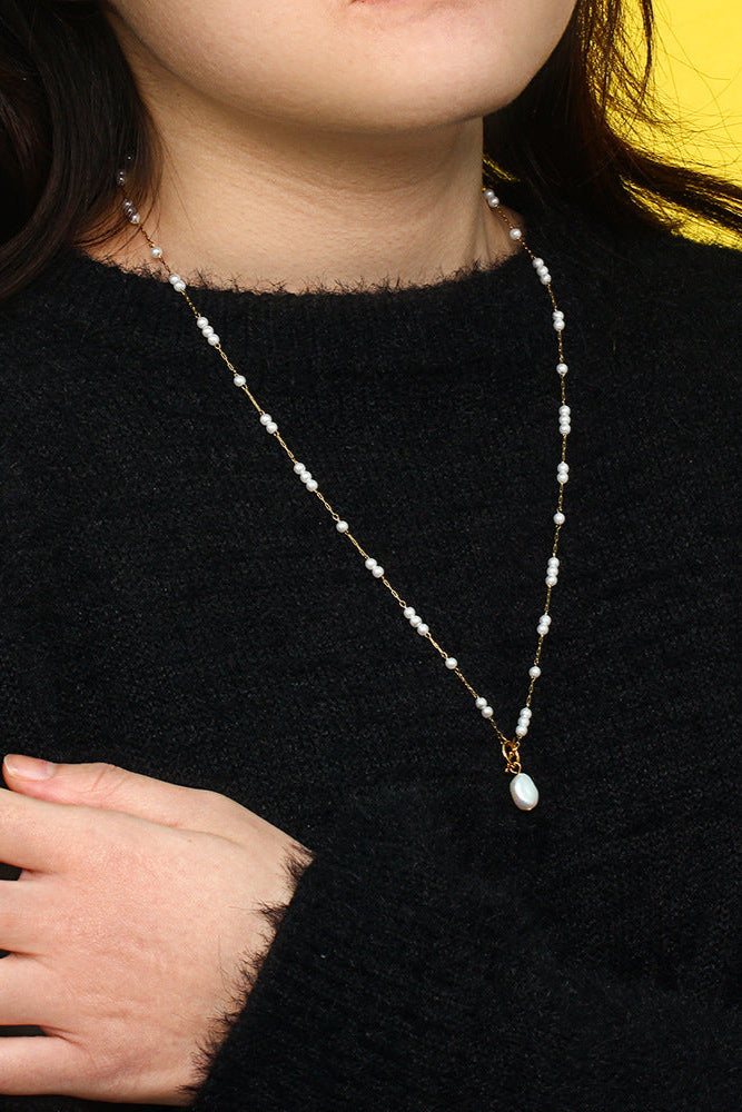 Baroque Pearl Ot Clasp Necklace